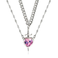 Silver Set Pink Diamond