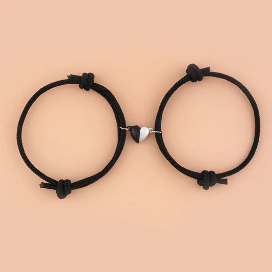Heart Magnetic Bracelet Set